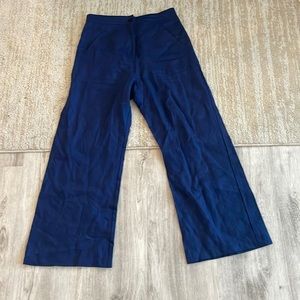 Reformation blue linen pants. Size 6.